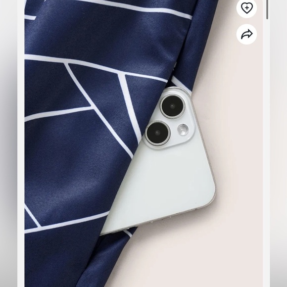 BloomChic Plus Size 6XL Geometric Flat Collar With V Notch Belted Dress us30 - Picture 5 of 6